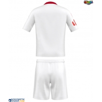 Otroški Nogometni dresi Sevilla Domači 2025-26 Kratek Rokav (+ Kratke hlače)